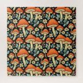 Retro paddenstoelen  Flowers Impossible Legpuzzel (Verticaal)