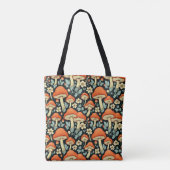 Retro paddenstoelen  Flowers Impossible Tote Bag (Achterkant)