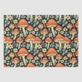 Retro Paddenstoelen  Flowers Tissuepapier (Voorkant)