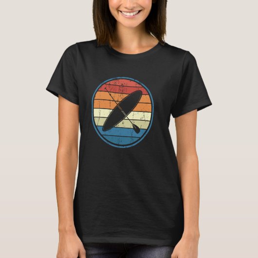 Retro Paddling QuoteLife Is All About Balance Padd T-shirt (Voorkant)