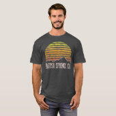 Retro Pagosa Springs Colorado Mountain Sunset T-shirt (Voorkant volledig)