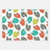 Retro Paint Paletten Inpakpapier Vel (Voorkant)