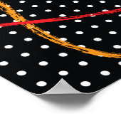 Retro Paint Splatter and Dots Poster (Hoek)