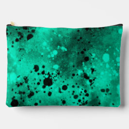Retro Paint Splatter Effect Groen & Zwart Etui