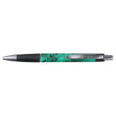 Retro Paint Splatter Effect Groen & Zwart Pen (Achterkant)