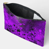 Retro Paint Splatter Effect Paarse & Zwart Etui (Open)
