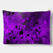 Retro Paint Splatter Effect Paarse & Zwart Etui (Achterkant)