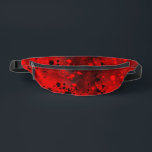 Retro Paint Splatter Effect Rood & Zwart Heuptasje<br><div class="desc">Helder en levendig verfspatpatroon, het oogverblindende ontwerp is een mix van rode en zwarte spatten. Dit abstracte en rommelige ontwerp zou het perfecte cadeau zijn voor een artiest, voor een weekendje weg, zomervakantie, voor winkeluitstapjes of een wandeling naar een pub aan de landzijde. u kunt dit ontwerp gebruiken om een...</div>