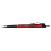 Retro Paint Splatter Effect Rood & Zwart Pen (Bovenkant)