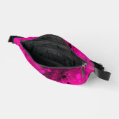 Retro Paint Splatter Effect Roze & Zwart Heuptasje (Open)