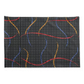 Retro Paint Splatter en Stippen Kussen Hoesje Kussensloop (Achterkant-Rechts)