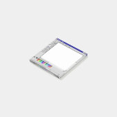 Retro 'Paint Webpage' Sticky Note Pad: Vintage IT  (Schuin)