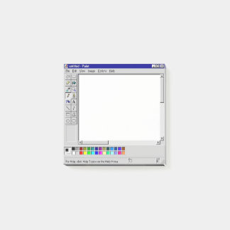 Retro 'Paint Webpagina' Plaknotitieblok: Vintage I Post-it® Notes