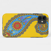 Retro Paisley Case-Mate iPhone Case (Achterkant (horizontaal))