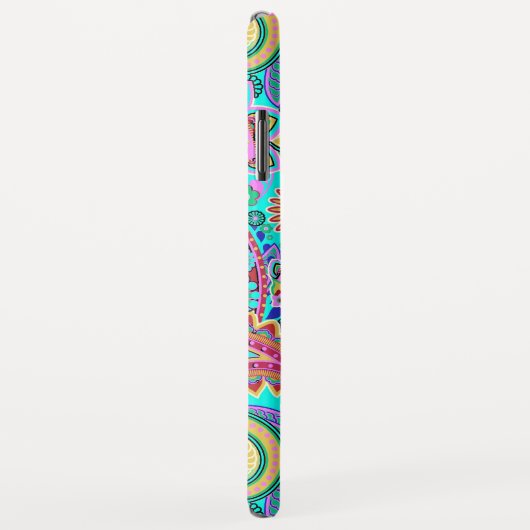 Retro Paisley Case-Mate iPhone Case (Achterkant/rechts)