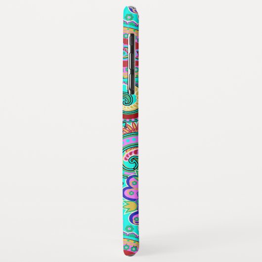 Retro Paisley Case-Mate iPhone Case (Achterkant/links)