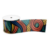 Retro Paisley Golf Zijden Lint (Spoel)
