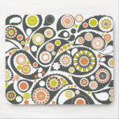 Retro Paisley Pattern Muismat (Voorkant)