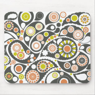 Retro Paisley Pattern Muismat