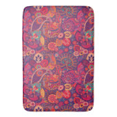Retro Paisley Rood   Badmat (Voorkant Verticaal)