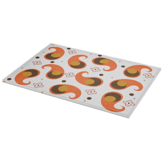 Retro Paisley Snijplank (Hoek)