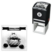 Retro. Pakket met paaseieren Zelfinktende Stempel (In situ)