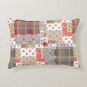Retro paleis gevarieerd patchwork boho accent kussen
