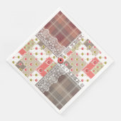 Retro paleis gevarieerd patchwork boho servet (Hoek)