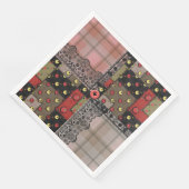 Retro  paleis gevarieerd patchwork boho servet (Hoek)