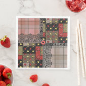Retro  paleis gevarieerd patchwork boho servet (Insitu)