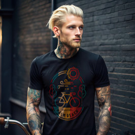 Retro Palm Beach Bike Trail. T-shirt