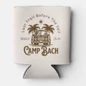 Retro Palm Camper – Boho Bachelorette Weekend Blikjeskoeler (Voorkant)