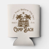 Retro Palm Camper – Boho Bachelorette Weekend Blikjeskoeler (Achterkant)