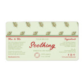 Retro Palm Leaves Cosmetics druppelflesetiket Etiket (Voorkant)