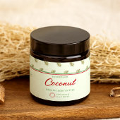 Retro Palm Leaves Cosmetics Jar Wrap-Around Label Waterfles Etiket