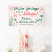 Retro Palm Spring Bachelorette Welkom Spandoek (Insitu)