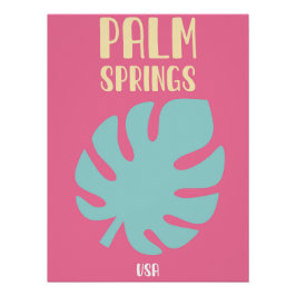 Retro Palm Springs Aesthetic Travel Art Print Perfect Poster