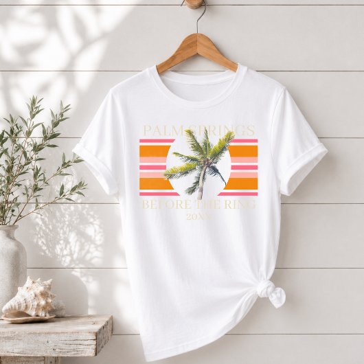Retro Palm Springs Before the Ring Bachelorette Tri-Blend Shirt