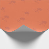 Retro Palm Springs Cactus in Earthy Colours  Cadeaupapier (Hoek)