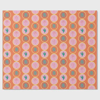 Retro Palm Springs Geometrische cirkels Gift Wrap Cadeaupapier