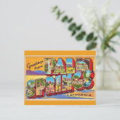 Retro Palm Springs Greeting Postcard Briefkaart (Staand voorkant)