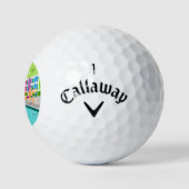 Retro Palm Springs Hotel Golf Balls Golfballen (Logo)
