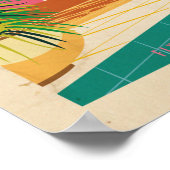 Retro Palm Springs-hotel Poster (Hoek)