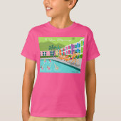 Retro Palm Springs Hotel T-Shirt (Voorkant)