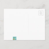 Retro Palm Springs House Adreswijziging Kaart (Achterkant)