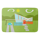 Retro Palm Springs House Bath Mat (Voorkant)