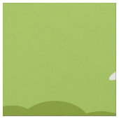 Retro Palm Springs House Combed Cotton Fabric. Stof (Close Up)