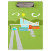 Retro Palm Springs House Klembord (Voorkant)