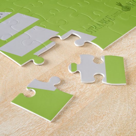 Retro Palm Springs House Puzzle Legpuzzel (Zijkant)