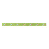 Retro Palm Springs House Satin Ribbon Satijnen Lint (Voorkant)